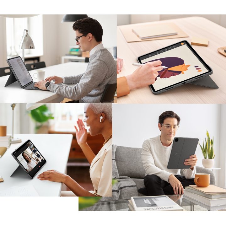 Logitech Combo Touch AZERTY French Smart Connector Gray