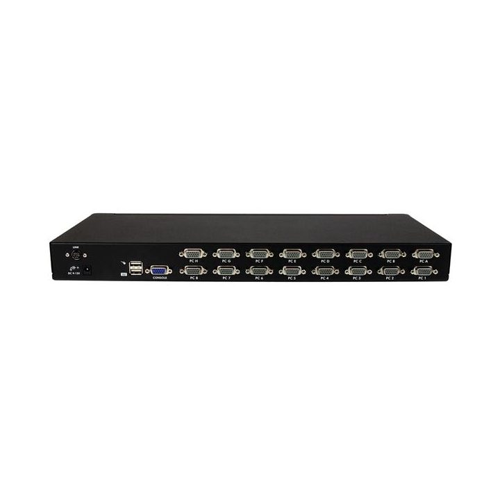 StarTech.com Comutador Switch KVM 1U OSD e Cabos 16 portas USB A…