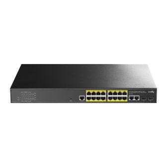 Cudy 16-Port Gigabit Managed PoE+ Switch with 2 Uplink GbE Ports and…