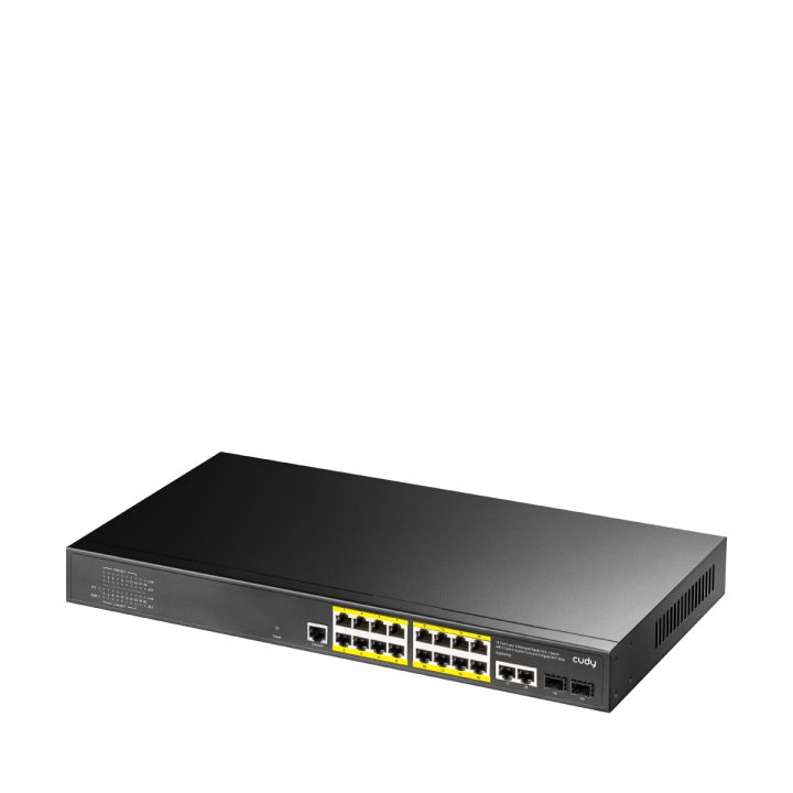 Cudy 16-Port Gigabit Managed PoE+ Switch with 2 Uplink GbE Ports and…