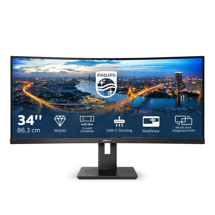 Philips B Line 346B1C 34" UWQHD Curved VA Monitor