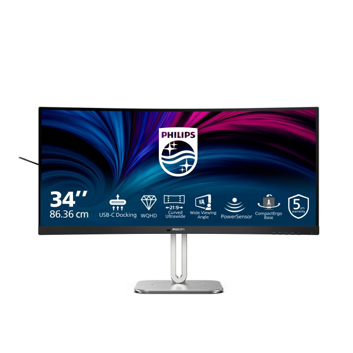 Philips 5000 Series 34B2U5600C 34" UWQHD Curved VA Monitor