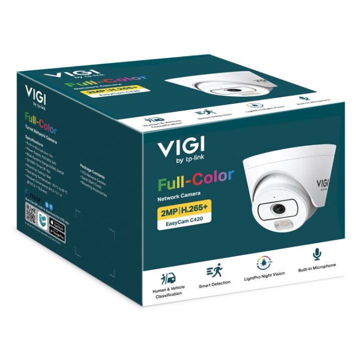 TP-Link VIGI EasyCam C420 Dome IP Security Camera Outdoor 1920 x 1080…