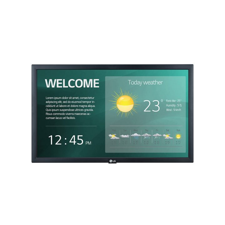 LG 22SM3G-B ecrã de sinalização Ecrã plano para sinalização digital…