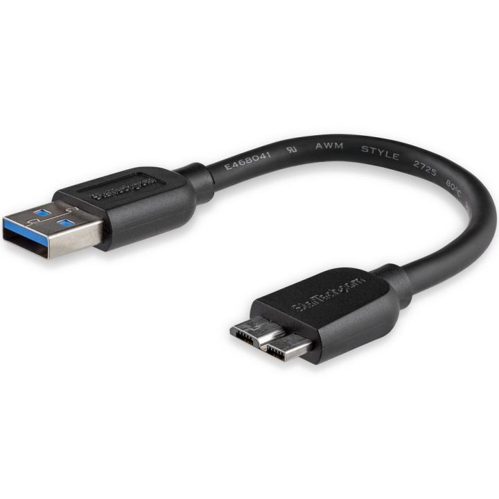 StarTech.com Cable micro USB 3.0 delgado de 15cm
