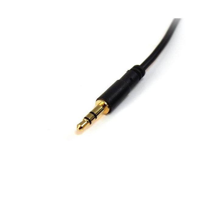 StarTech.com MU15MMS cabo de áudio 4,6 m 3,5 mm Preto