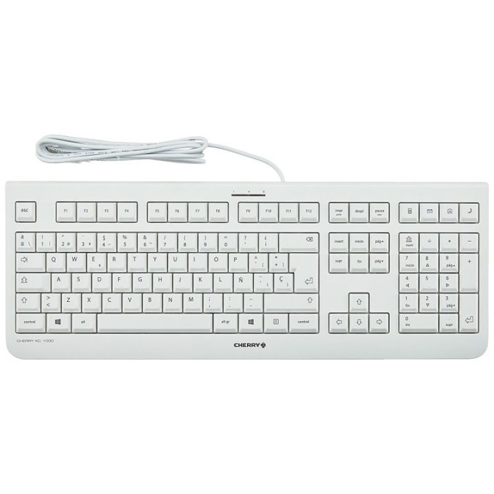 CHERRY KC 1000 Universal USB Keyboard Spanish Gray