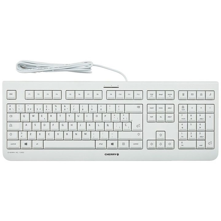 CHERRY KC 1000 teclado Universal USB Español Gris