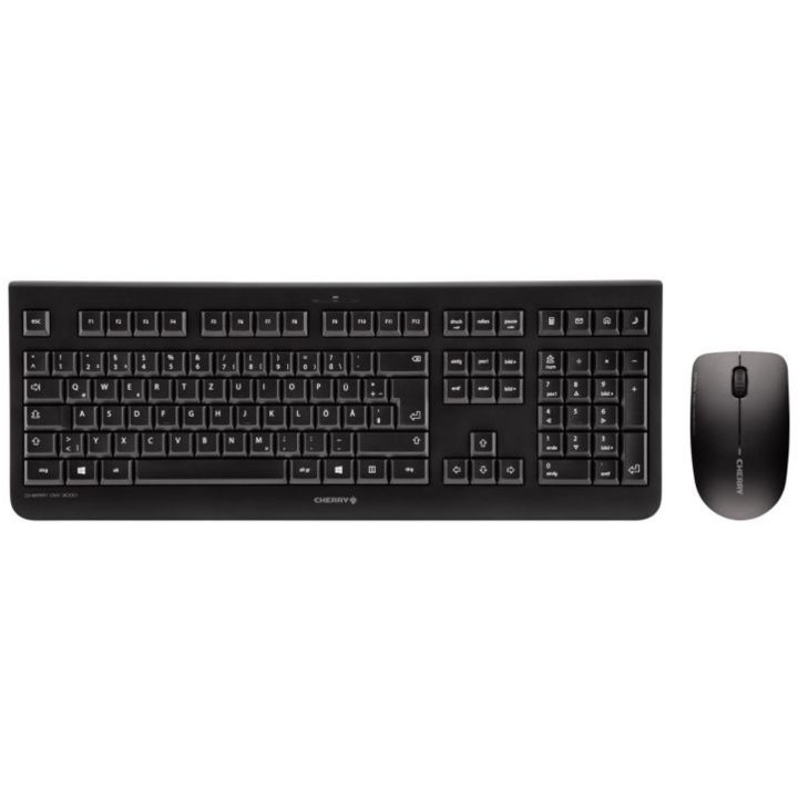 CHERRY DW 3000 Wireless RF Keyboard and Mouse Combo Spanish Black
