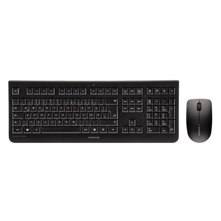 CHERRY DW 3000 Wireless RF Keyboard and Mouse Combo Spanish Black