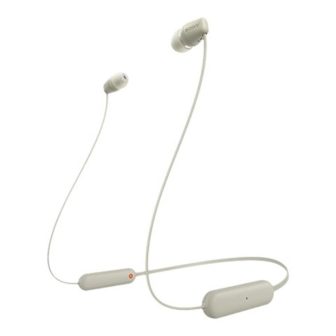 Sony WI-C100 Wireless Neckband Headphones Beige (WIC100C.CE7)
