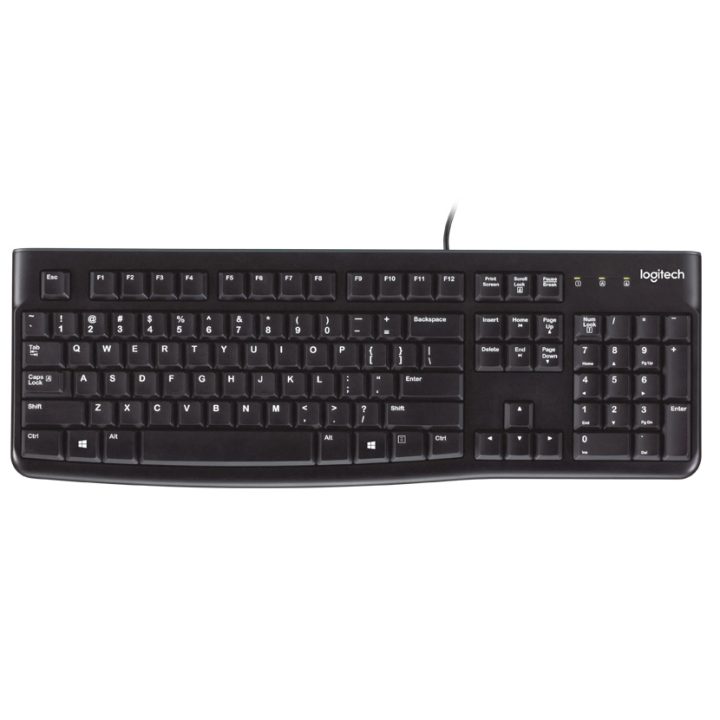 Logitech K120 for Business Universal USB Keyboard QWERTY Spanish Black