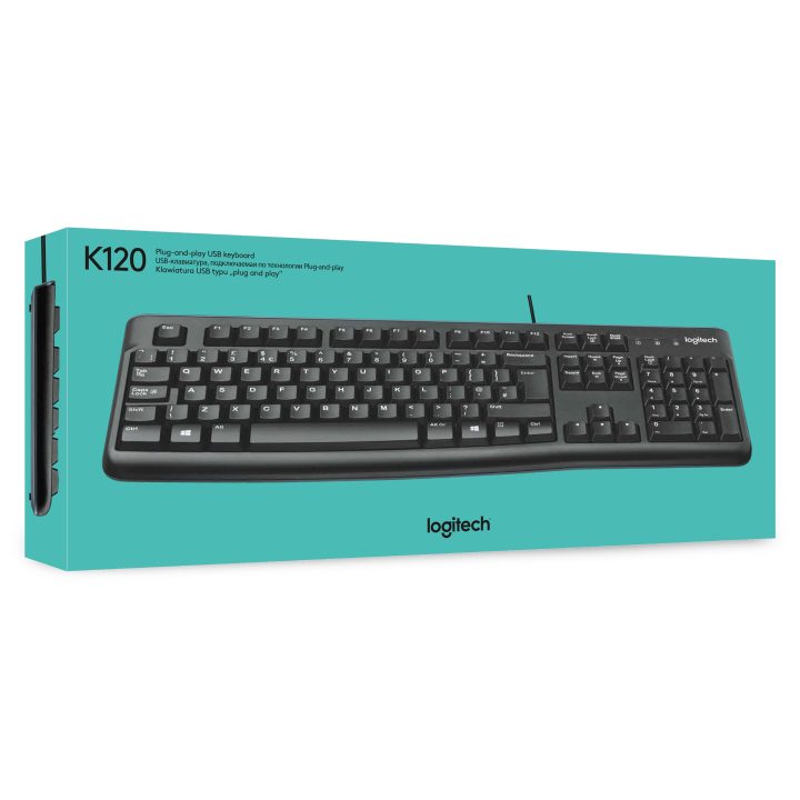 Logitech K120 for Business Universal USB Keyboard QWERTY Spanish Black
