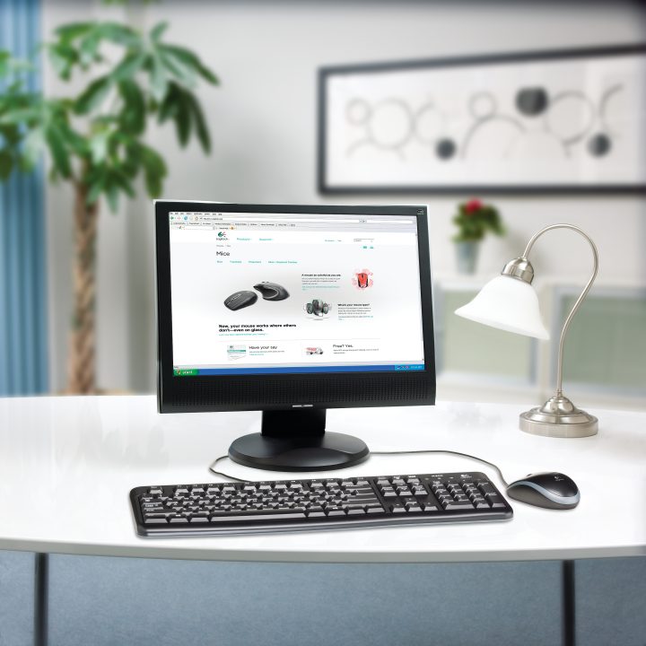 Logitech K120 for Business Universal USB Keyboard QWERTY Spanish Black