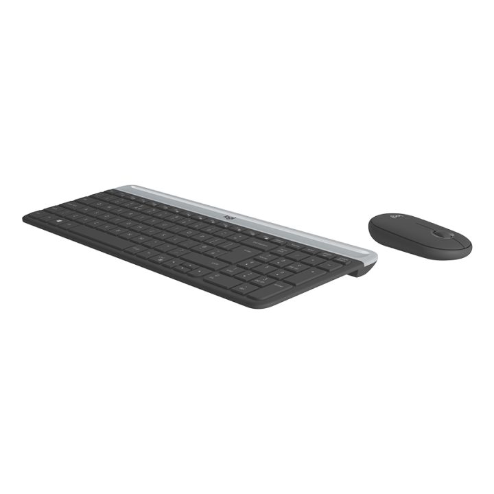 Logitech Slim MK470 Keyboard Mouse Included Universal RF Wireless…