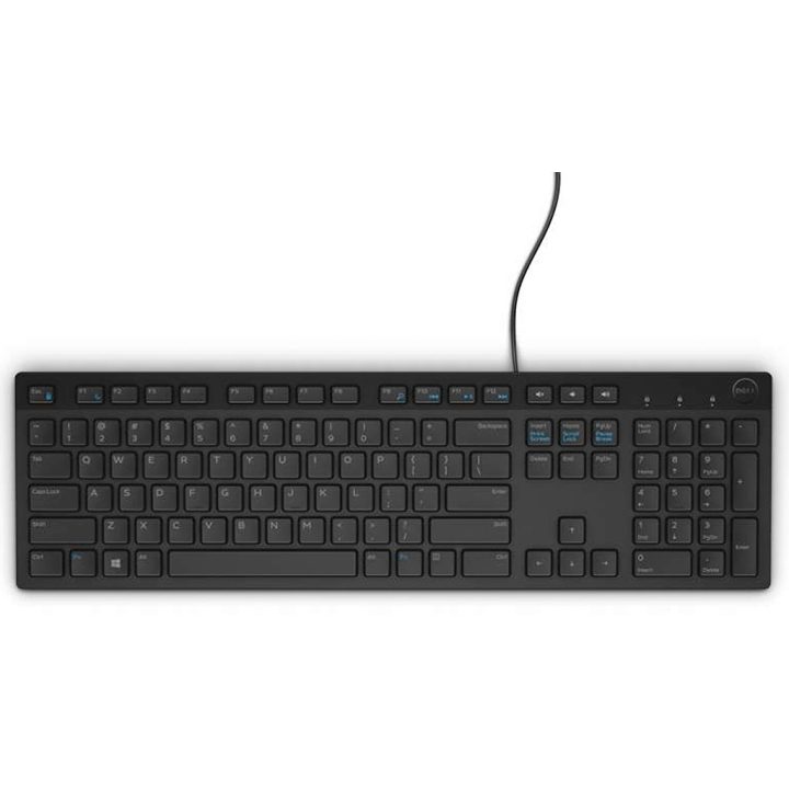 DELL Wired Keyboard - KB216 - Spanish (QWERTY) - Black