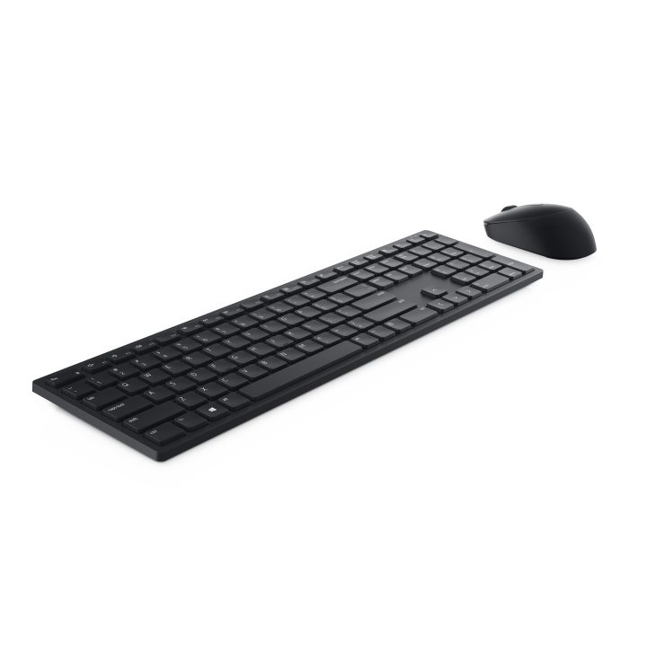 DELL Pro Keyboard and Mouse - KM5221W - Spanish (QWERTY) - Black