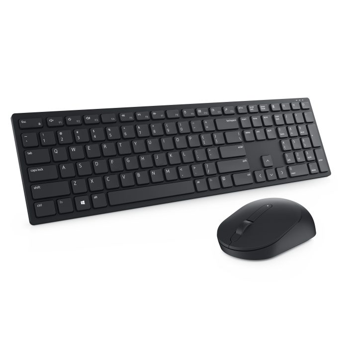 DELL Pro Keyboard and Mouse - KM5221W - Spanish (QWERTY) - Black