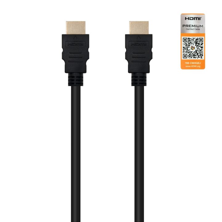 Nanocable HDMI V2.0, 2m cabo HDMI HDMI tipo A (Padrão) Preto