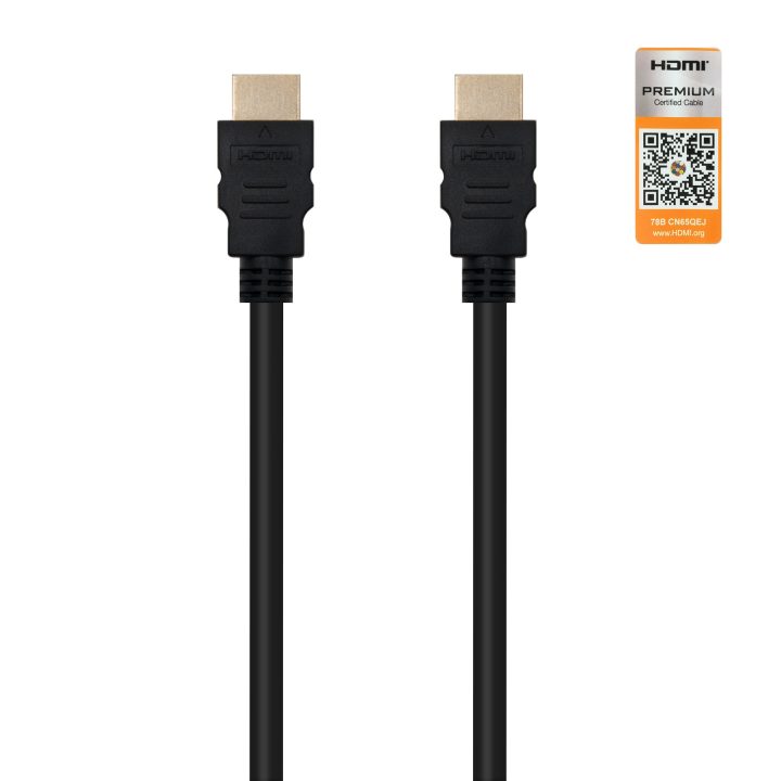 Nanocable HDMI V2.0, 2m cabo HDMI HDMI tipo A (Padrão) Preto