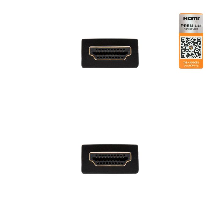 Nanocable HDMI V2.0, 2m cabo HDMI HDMI tipo A (Padrão) Preto