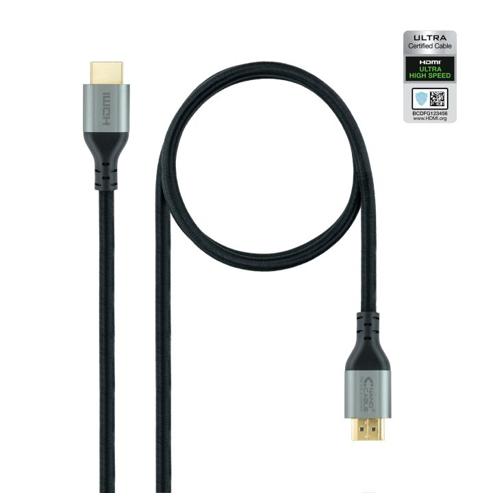 Nanocable Cable HDMI 2.1 Certificado ULTRA HIGH SPEED A/M-A/M, Negro…