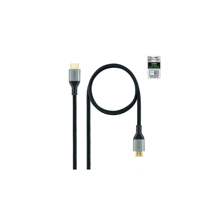 Nanocable Cabo HDMI 2.1 Certificado ULTRA HIGH SPEED A/M-A/M, Preto…