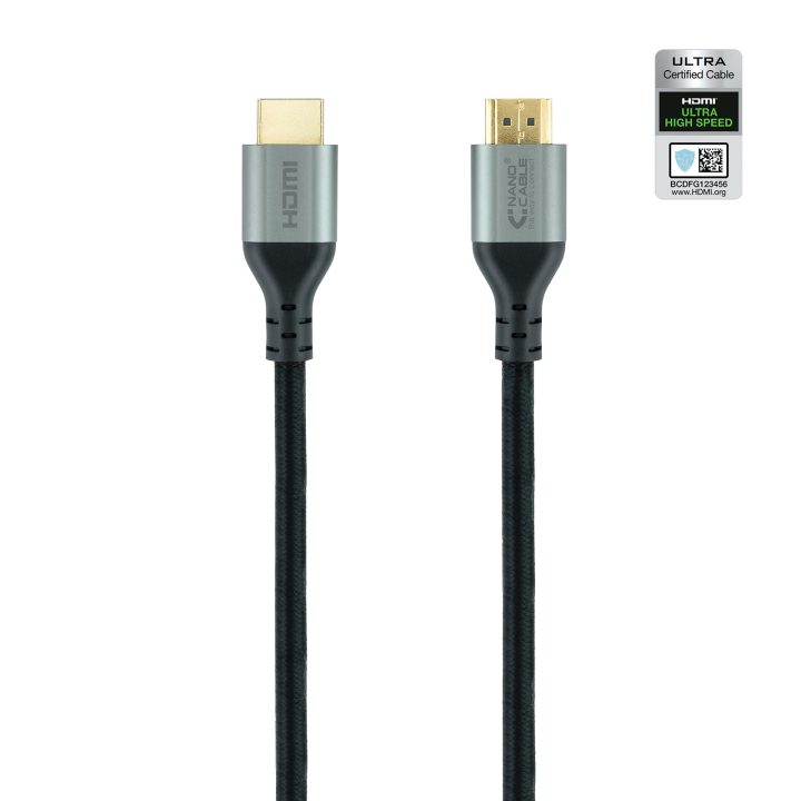 Nanocable Cable HDMI 2.1 Certificado ULTRA HIGH SPEED A/M-A/M, Negro…
