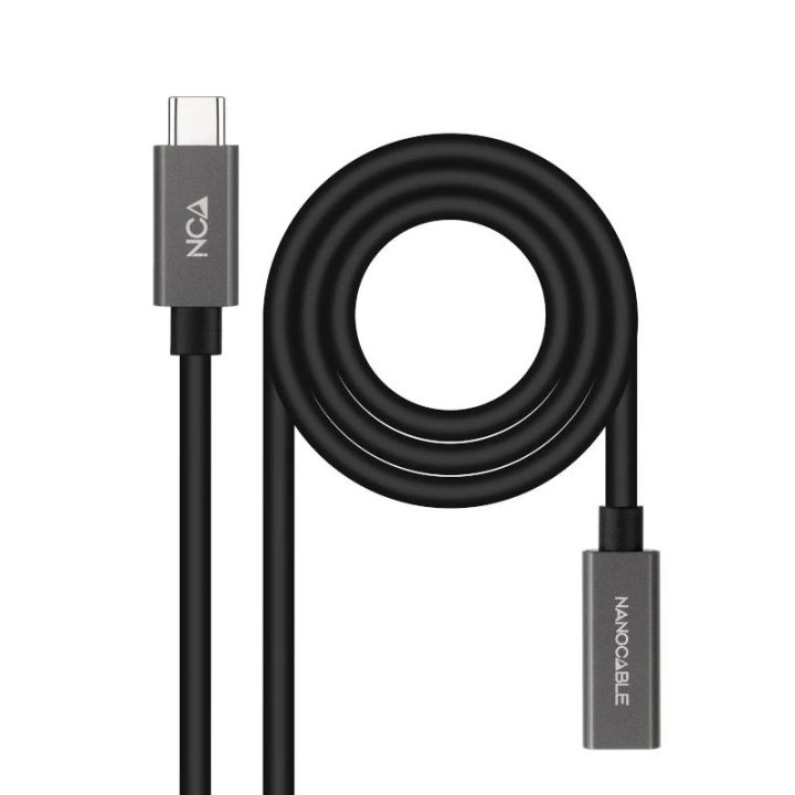 Nanocable USB-C Extension Cable 3.2 Gen2x2 20Gbps 3A, 4K/60Hz…