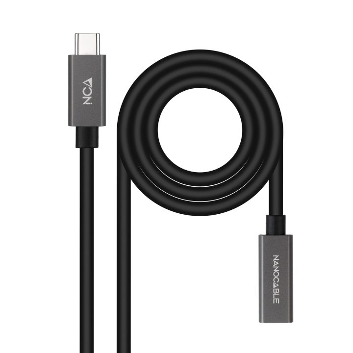 Nanocable Cabo Extensor USB-C 3.2 Gen2x2 20Gbps 3A, 4K/60Hz…