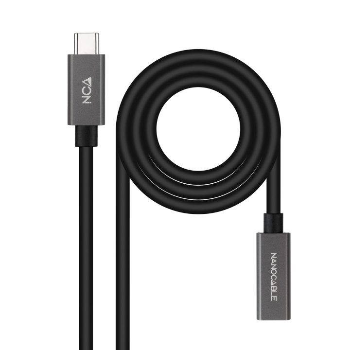 Nanocable Cabo Extensor USB-C 3.2 Gen2x2 20Gbps 3A, 4K/60Hz…