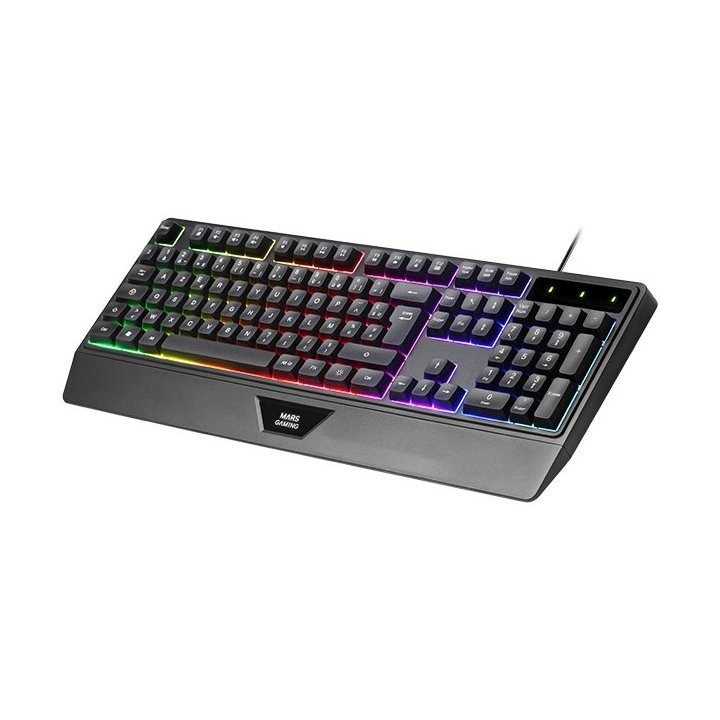 Mars Gaming MCP124PRO, Combo Gaming 4en1, Teclado RGB H-Mech con…