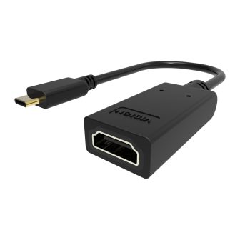 Vision USB-C to HDMI Adapter: Connects to USB-C and features a…