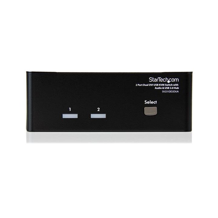 StarTech.com Conmutador Switch KVM de 2 Puertos Doble Monitor DVI…