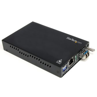 StarTech.com Gigabit to Multimode Fiber Media Converter LC Mode…