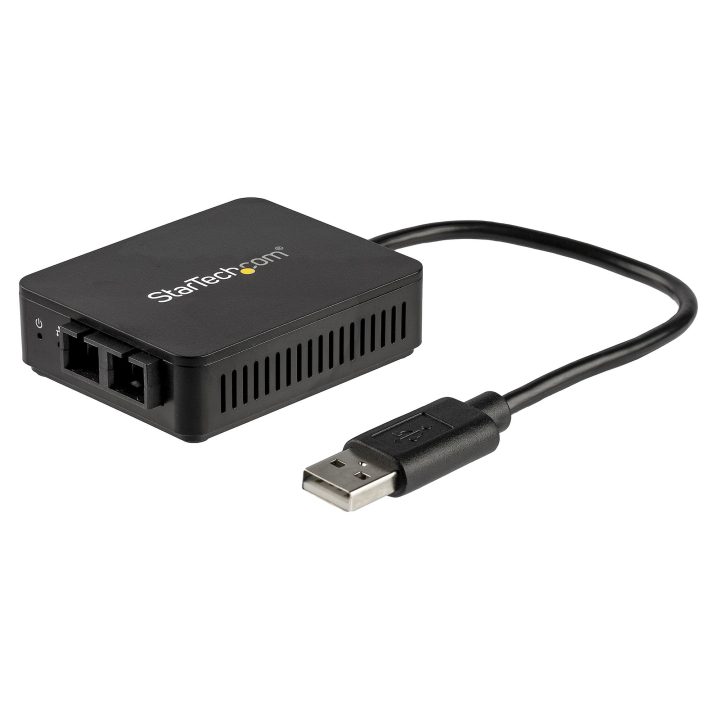 StarTech.com USB to Fiber Optic Adapter Converter - 100Mbps - USB 2.0…