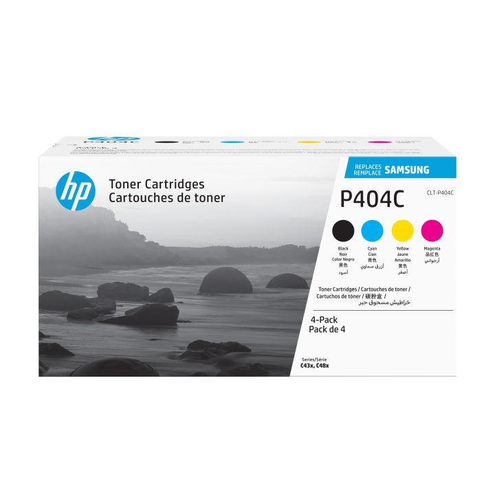 Samsung Paquete de 4 Cartuchos de Tóner Original HP CLT-P404C…