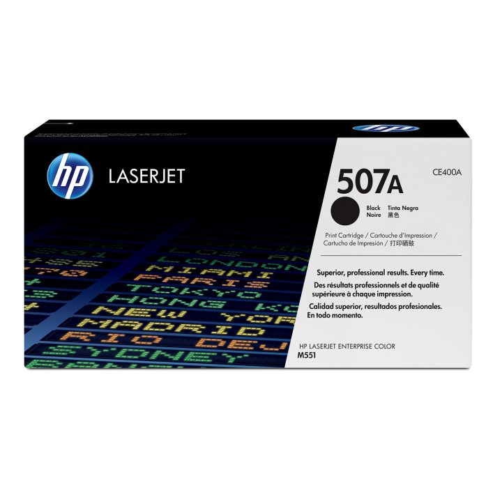 HP Cartucho de toner original LaserJet 507A preto