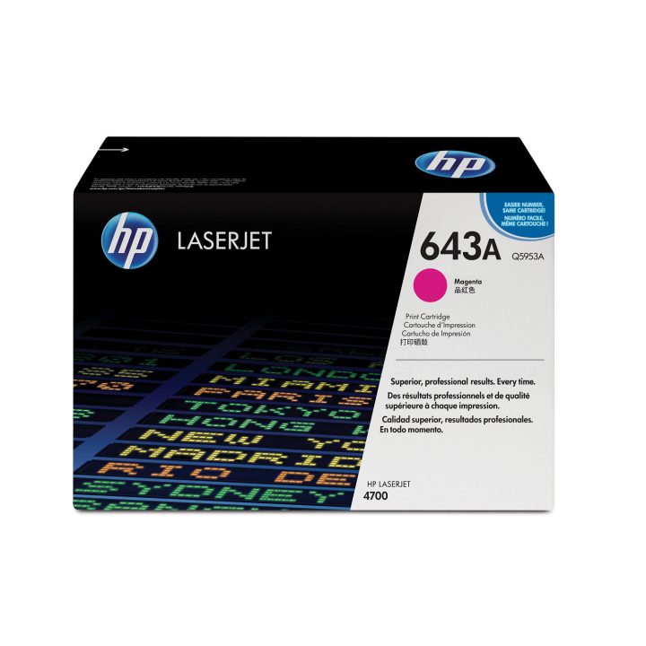 HP Original LaserJet 643A Magenta Toner Cartridge