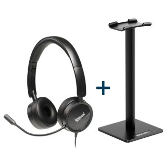 iggual Dual Tech Headset Kit + SA22 Stand