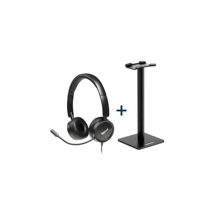 iggual Dual Tech Headset Kit + SA22 Stand