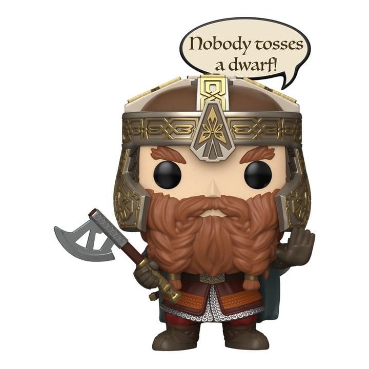 Funko Pop! O Senhor dos Anéis – Sayings: Gimli Nobody Tosses a Dwarf