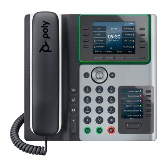 Telefone IP HP Poly Edge E450 com suporte para alimentação através de…