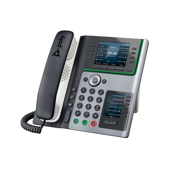 HP Poly Teléfono IP Poly Edge E450 y habilitado para alimentación a…