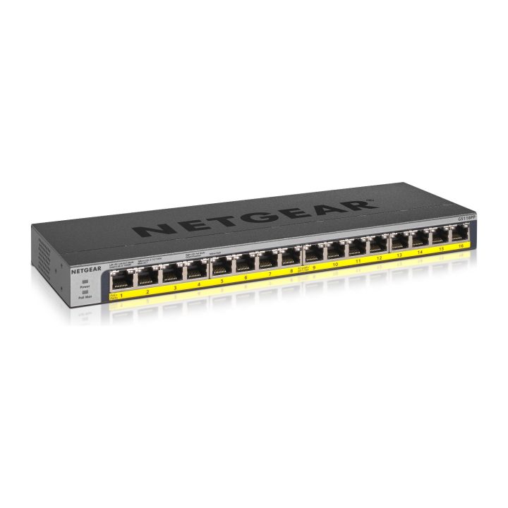 NETGEAR GS116PP Não Gerido Gigabit Ethernet (10/100/1000) Alimentação…