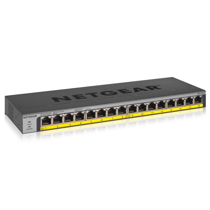 NETGEAR GS116LP Unmanaged Gigabit Ethernet (10/100/1000) Power over…