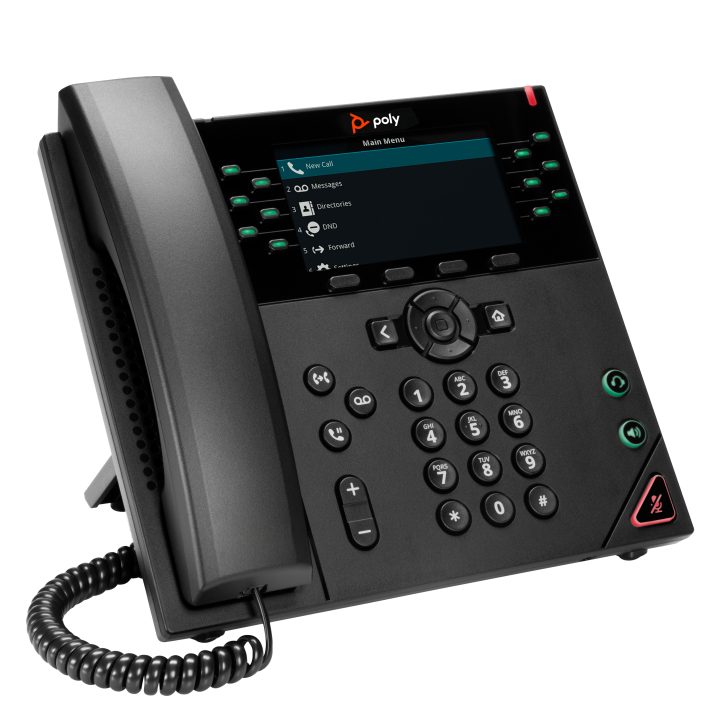 HP Poly Poly VVX 450 IP Phone with 12 Lines and Power over Ethernet…