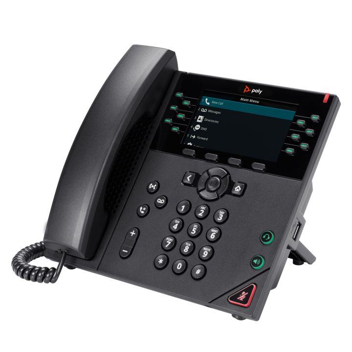 HP Poly Teléfono IP Poly VVX 450 de 12 líneas y habilitado para…