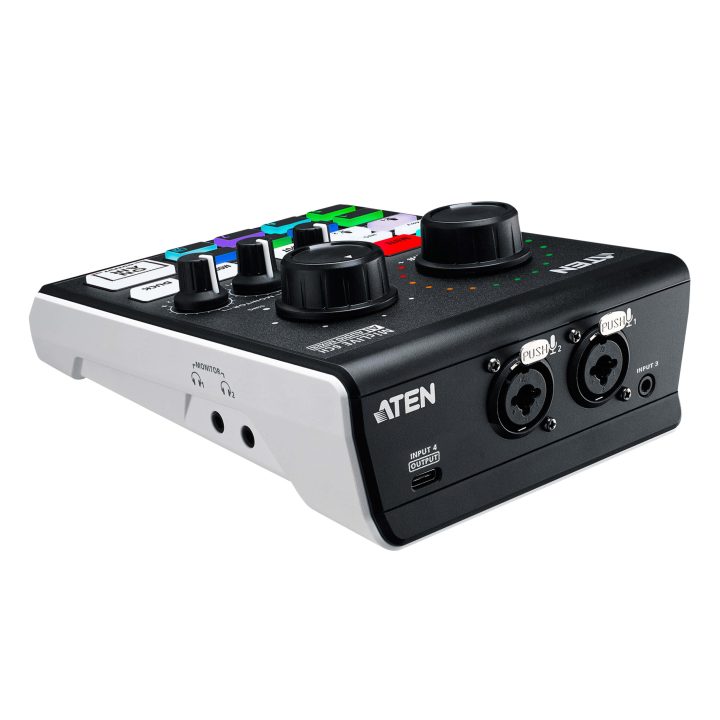 ATEN AI Podcast Audio Mixer | 6-Channel MicLIVE