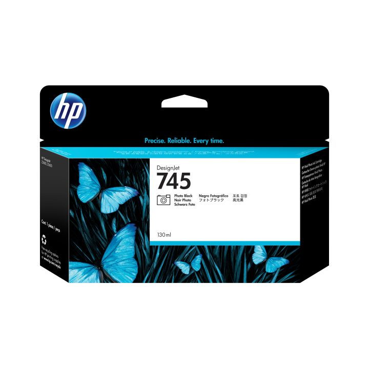 HP Cartucho de tinta DesignJet 745 negro fotográfico de 130 ml